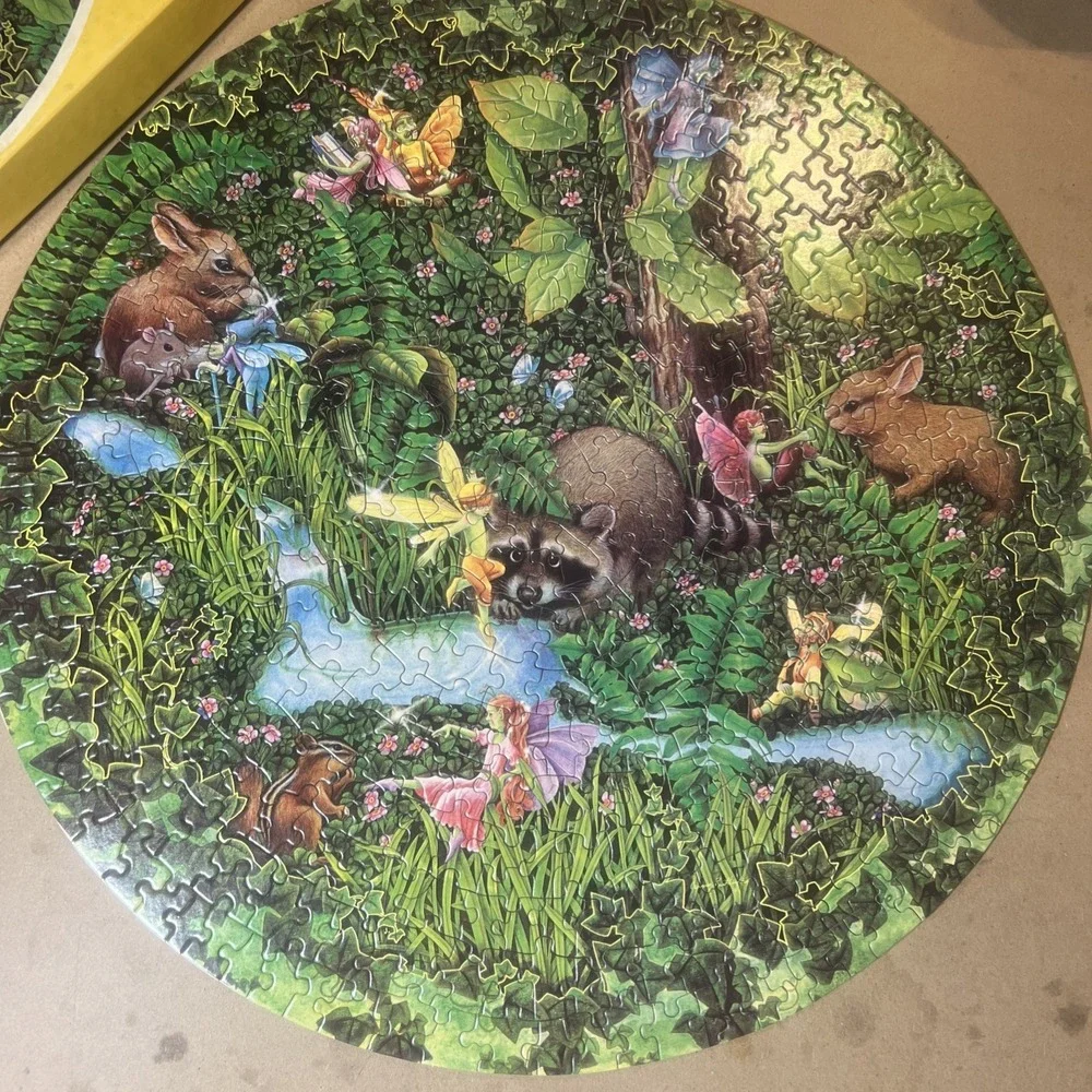 Vintage‎ Eaton Round Jigsaw Puzzle 500 Pcs Fantasia 1980 Complete